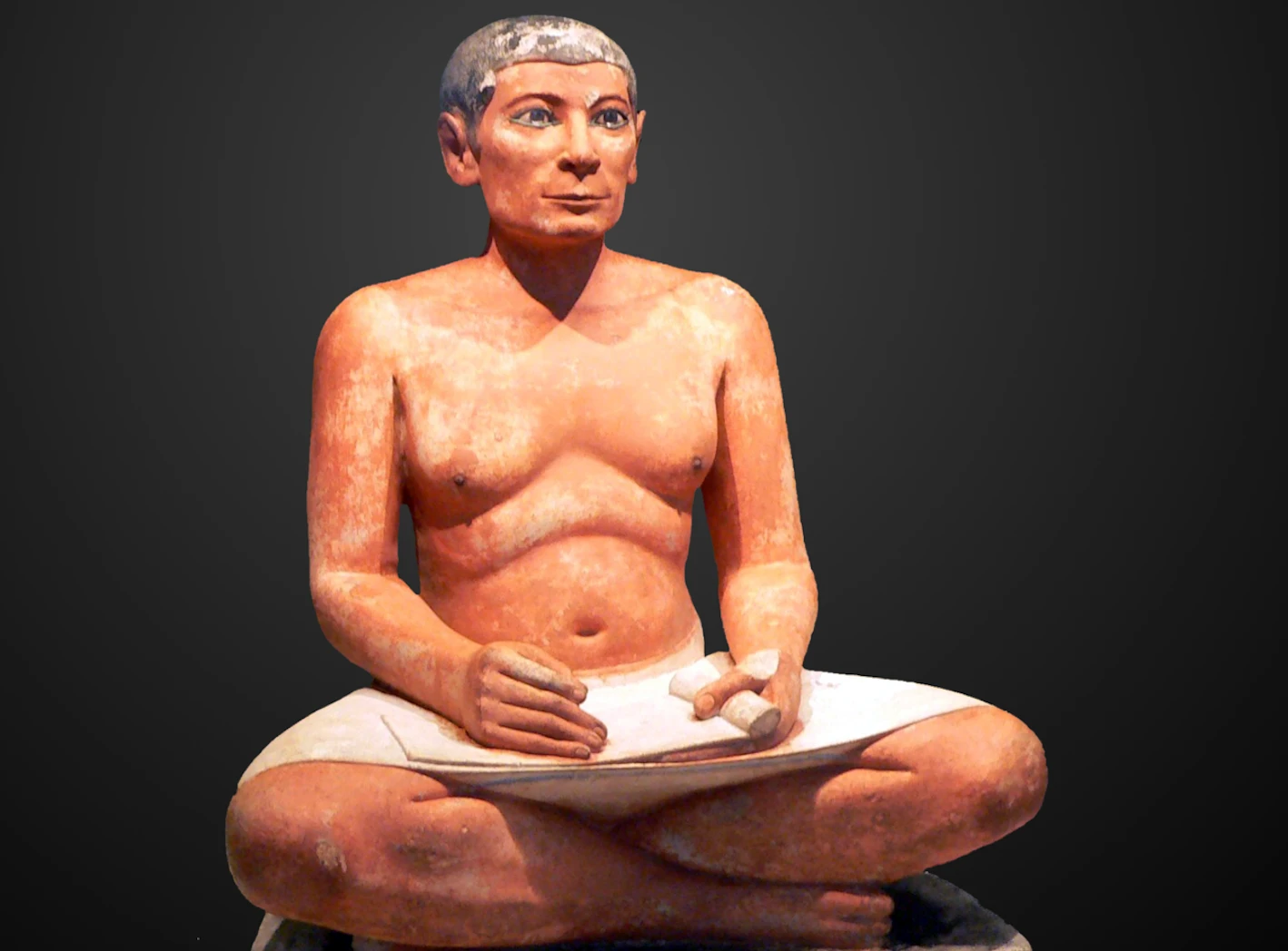 The Seated Scribe, Ancient Egypt department, Louvre Museum