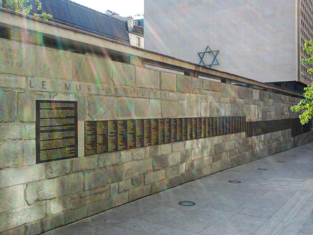 Le mur des Justes